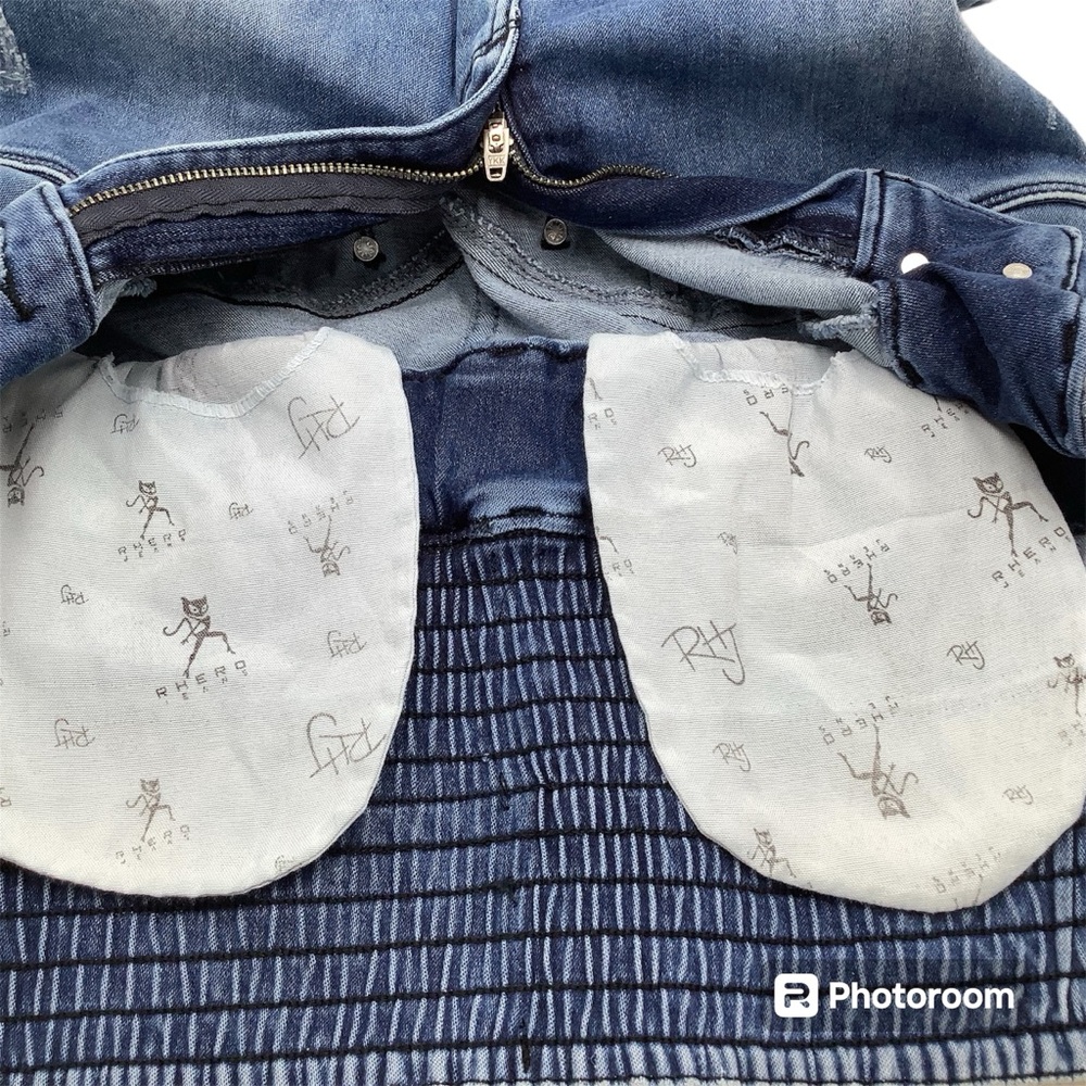 {RHERO JEANS} High Waist Jeans Shaper Shorts # 56079 - Picture 5 of 10